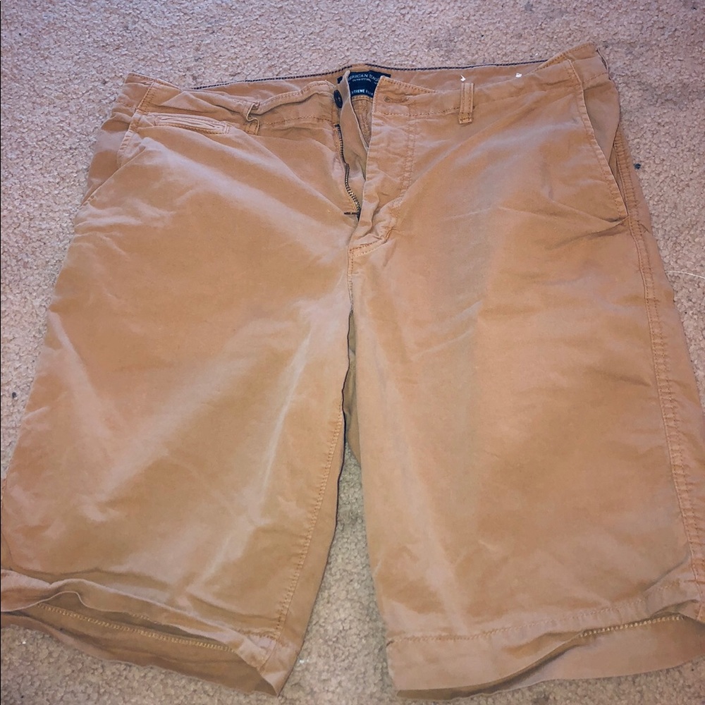 Tan American Eagle shorts